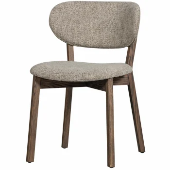 Discount WOOOD Udar Eetkamerstoel Met Houten Frame Donkerbruin