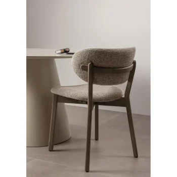 Discount WOOOD Udar Eetkamerstoel Met Houten Frame Donkerbruin