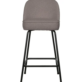 Best WOOOD Vogue Barstoel 65 Cm Bouclé Nougat