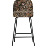 Outlet WOOOD Vogue Barstoel 65 Cm Velvet Bouquet Zwart