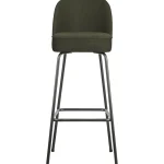 Outlet WOOOD Vogue Barstoel 80 Cm Geweven Stof Warm Groen