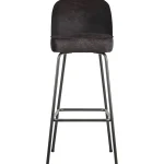 New WOOOD Vogue Barstoel 80 Cm Leer Zwart