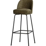 Best WOOOD Vogue Barstoel 80 Cm Structure Velvet Bonsai