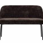 Discount WOOOD Vogue Eetbank 3D Chenille Donkerbruin