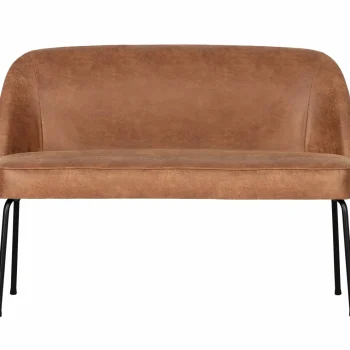 Clearance WOOOD Vogue Eetbank Leer Cognac