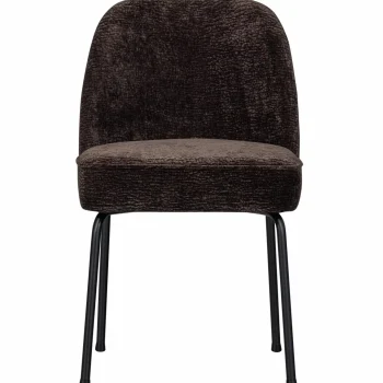 New WOOOD Vogue Eetkamerstoel 3D Chenille Donkerbruin