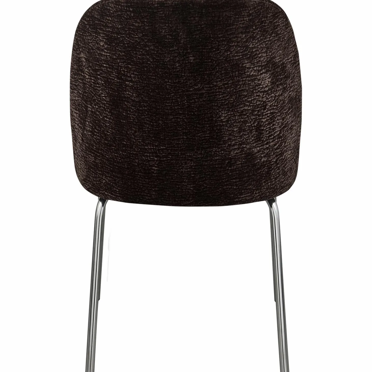 vogue-eetkamerstoel-3d-chenill-rqvungnE-4.webp Best WOOOD Vogue Eetkamerstoel 3D Chenille Chrome Poot Donkerbruin