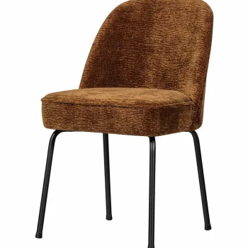New WOOOD Vogue Eetkamerstoel 3D Chenille Middenbruin