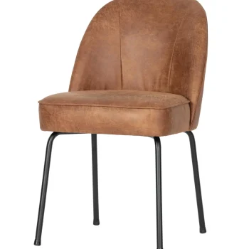 Sale WOOOD Vogue Eetkamerstoel Leer Cognac