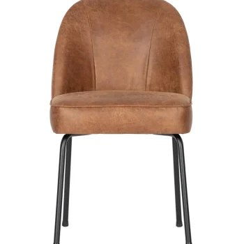 Sale WOOOD Vogue Eetkamerstoel Leer Cognac