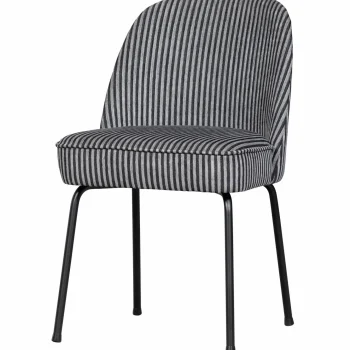 New WOOOD Vogue Eetkamerstoel Streep Zwart/grijs