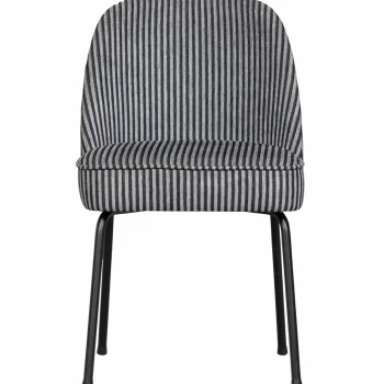 New WOOOD Vogue Eetkamerstoel Streep Zwart/grijs