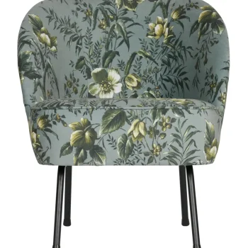 Best WOOOD Vogue Fauteuil Velvet Poppy Grijs