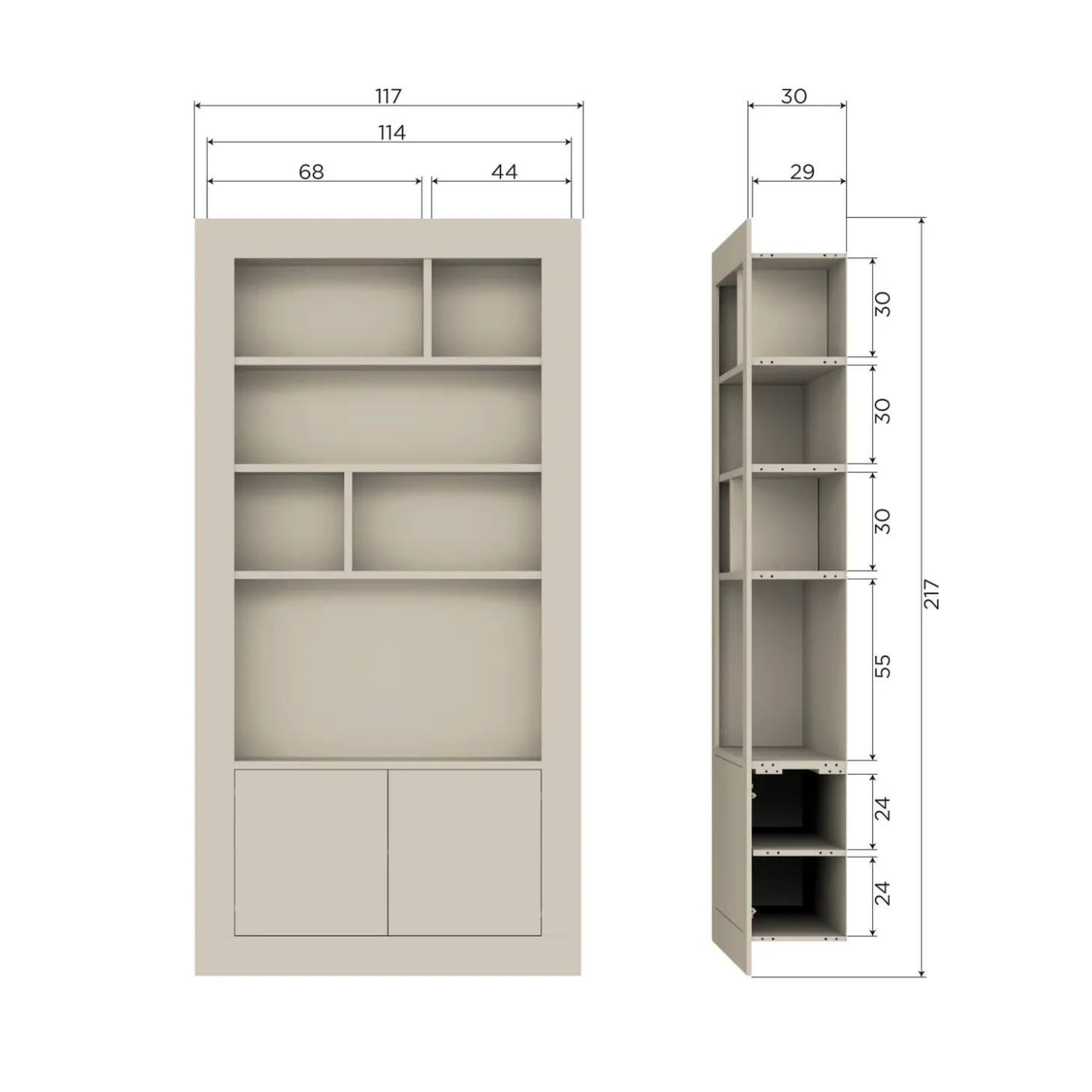 wallcover-wandkast-117-cm-gren-KUyPkRqC-7.webp Hot WOOOD Wallcover Wandkast 117 Cm Grenen Dust