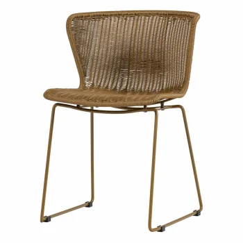 Hot WOOOD Wings Tuinstoel - Set Van 2 Honinggeel