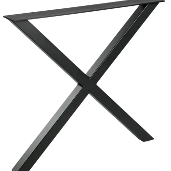 Fashion WOOOD X-vorm Poot Metaal 1 Stuks