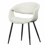 Discount WOOOD Yossi Eetkamerstoel Naturel Met Metalen Poot Zwart Naturel/zwart